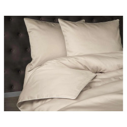 Povlečení jednobarevní  Pure Collection 100% mako satén Piskové 140x200, 70x80 cm