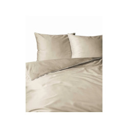 Povlečení jednobarevní  Pure Collection 100% mako satén Piskové 140x200, 70x80 cm