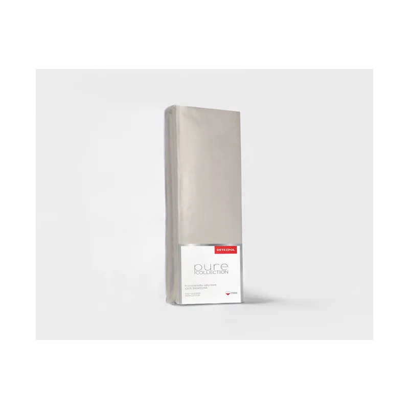 Saténové napínací prostěradlo Pure Collection béžová 220X200 ZG