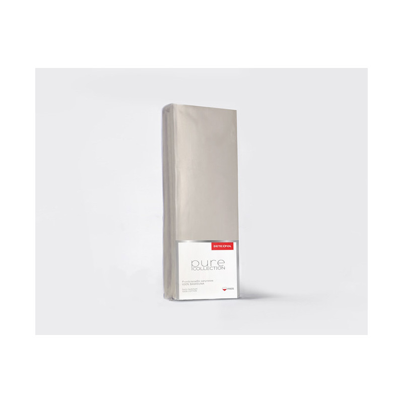 Saténové napínací prostěradlo Pure Collection béžová 220X200 ZG