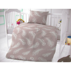 Bavlněné povlečení do dětské postýlky Shelby béžové