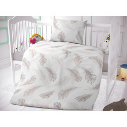 Bavlněné povlečení do dětské postýlky Shelby bílé
