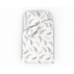 Bavlněné povlečení do dětské postýlky Shelby bílé