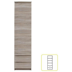 Skříň, dub sonoma, PANAMA Typ 02