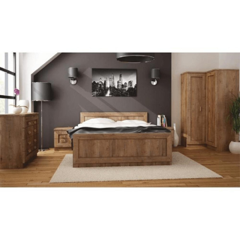 Postel TEDY TYP T20 160x200 dub lefkas rustikální
