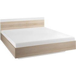 Manželská postel GABRIELA 180x200 cm dub sonoma / bílá