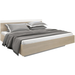 Manželská postel GABRIELA 180x200 cm dub sonoma / bílá