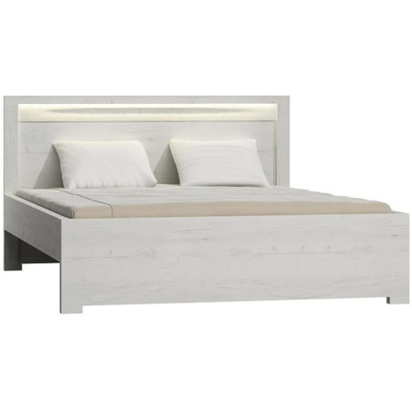 Postel 160x200, jasan bílý, INFINITY I-19