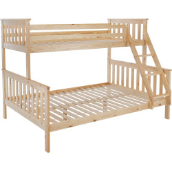 Patrová rozložitelná postel 90/140x200, přírodní, LUINI