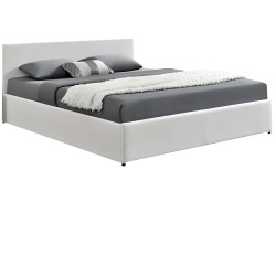 Postel JADA NEW 163x200 bílá RGB LED úložný prostor