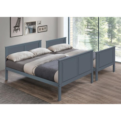 Patrová rozložitelná postel 90/140x200, šedá, NEVIL