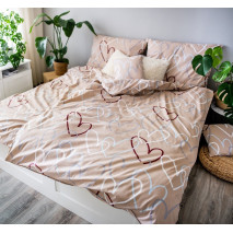 3 dílné povlečení bavlna Love béžová