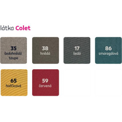 Boxspringová postel 180x200, světle šedá, FERATA KOMFORT