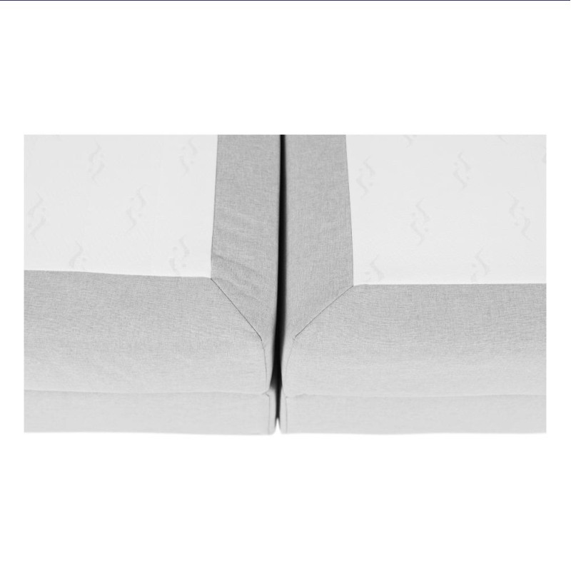 Boxspringová postel 180x200, světle šedá, FERATA KOMFORT