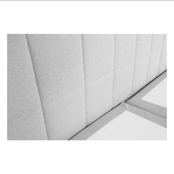 Boxspringová postel 180x200, světle šedá, FERATA KOMFORT