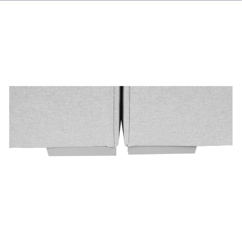 Boxspringová postel 180x200, světle šedá, FERATA KOMFORT