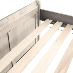 Postel s přistýlkou, 90x200, antická bílá,  ANTIKO