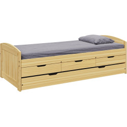 Postel s přistýlkou MARINELLA NEW 90x200 masiv borovice