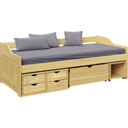 Postel MAXI NEW 90x200 masiv s úložným prostorem