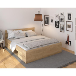 Postel, 160x200, dub sonoma, MICHIGAN NEW