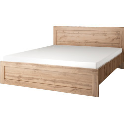 Postel MORATIZ 160x200 dub wotan s roštem