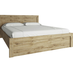 Manželská postel DORSI 160x200 dub navarra bez roštu