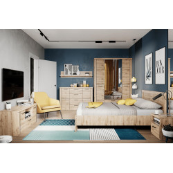 Postel DORSI 160x200, dub navarra