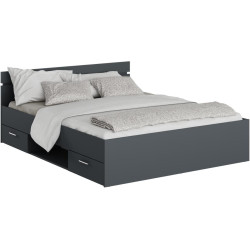 Postel MICHIGAN NEW 160×200 grafit se zásuvkami