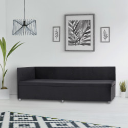 Válenda AURIA UNI 90x200 s úložným prostorem, šedá Trinity 34