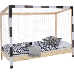 Montessori postel, přírodní/bílá/černá, 90x200, FUTAL