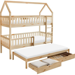 Montessori patrová postel s přistýlkou VENITA TYP 1 90x200