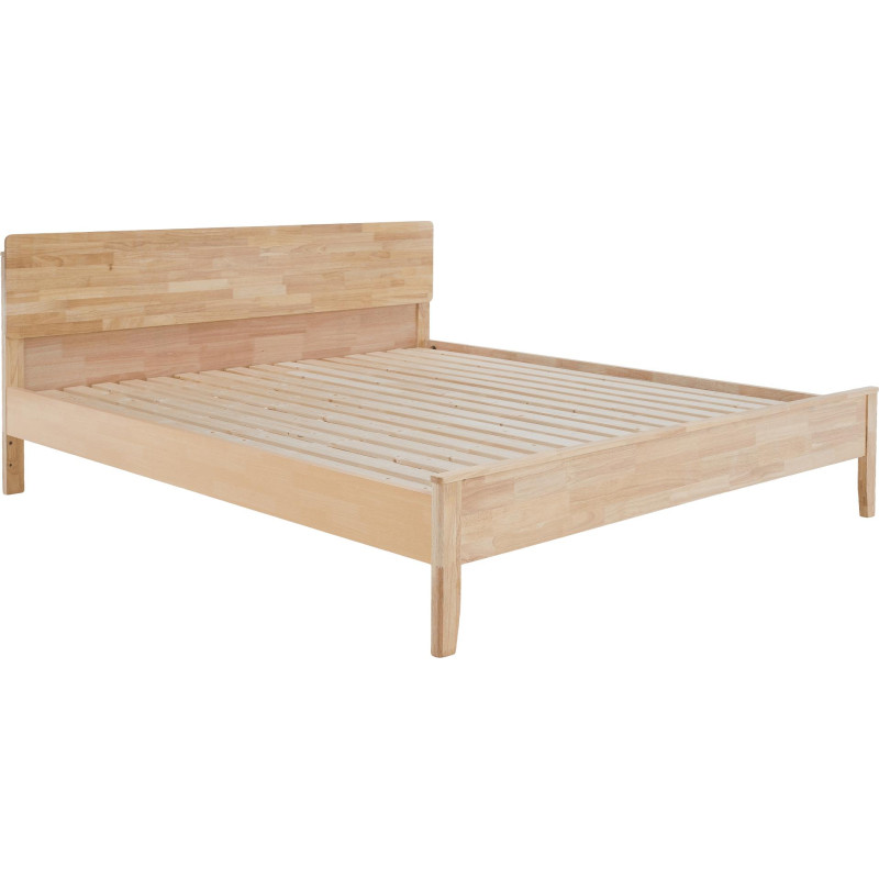 Manželská postel NOEMI 160x200 masivní dřevo přírodní