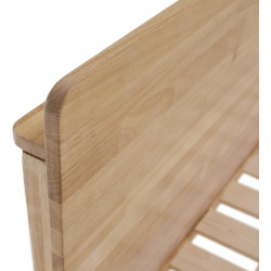 Manželská postel NOEMI 160x200 masivní dřevo přírodní