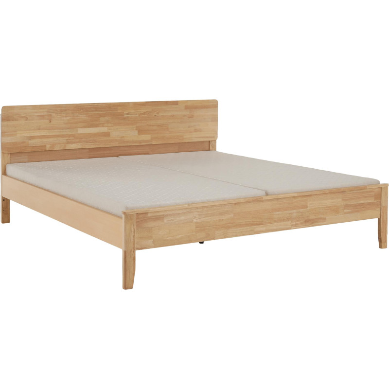 Manželská postel NOEMI 160x200 masivní dřevo přírodní