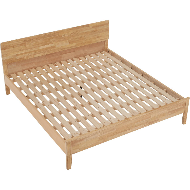 Manželská postel NOEMI 160x200 masivní dřevo přírodní