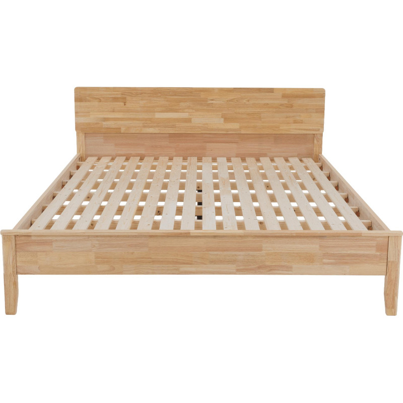 Manželská postel NOEMI 160x200 masivní dřevo přírodní