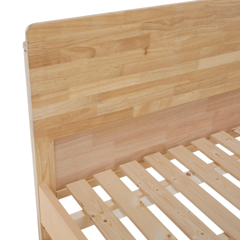 Manželská postel NOEMI 160x200 masivní dřevo přírodní