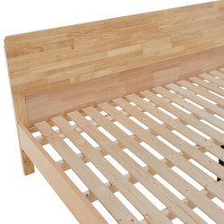 Manželská postel NOEMI 160x200 masivní dřevo přírodní