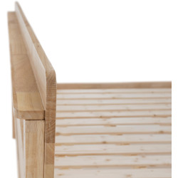 Manželská postel NOEMI 160x200 masivní dřevo přírodní