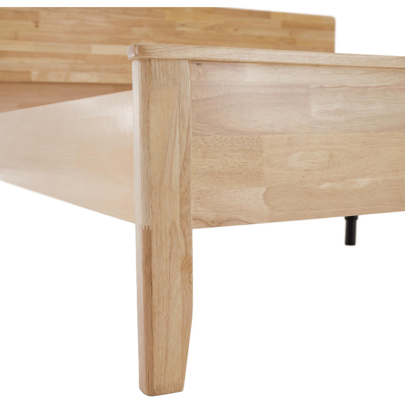 Manželská postel NOEMI 160x200 masivní dřevo přírodní