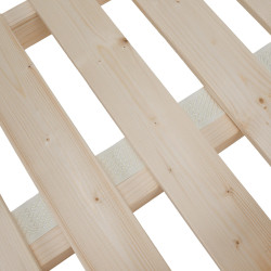 Manželská postel NOEMI 160x200 masivní dřevo přírodní