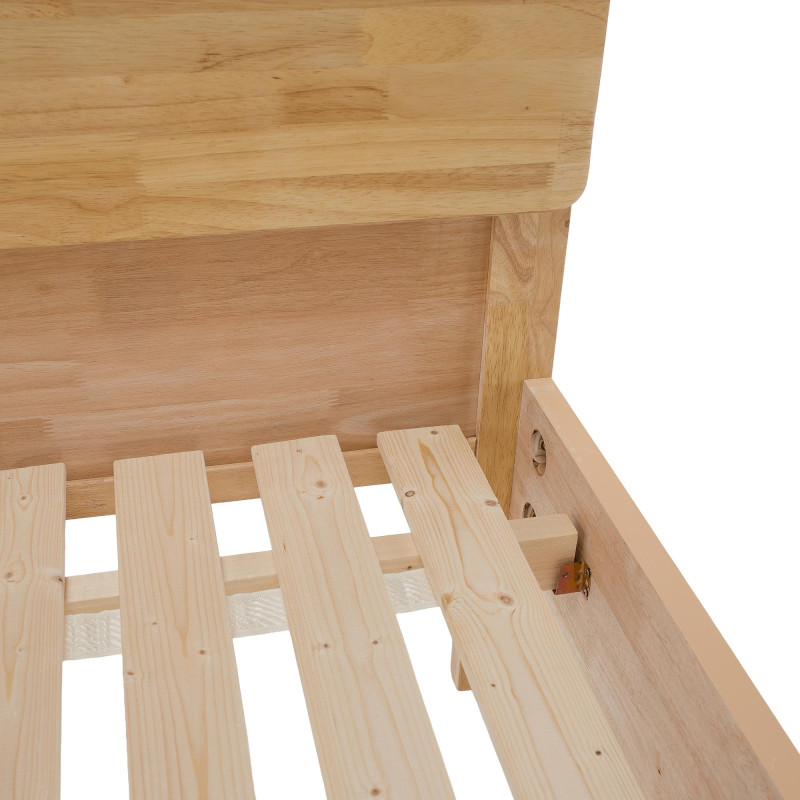 Manželská postel NOEMI 160x200 masivní dřevo přírodní