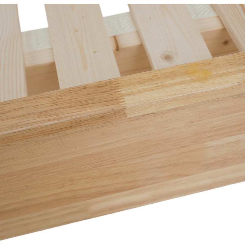 Manželská postel NOEMI 160x200 masivní dřevo přírodní