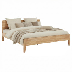 Manželská postel NOEMI 180x200 masivní dřevo přírodní