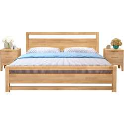 Postel SHEILA 160x200 masiv dřevo s úložným prostorem