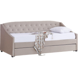 Rozkládací postel 90x200,  hnědošedá Taupe, ALODA