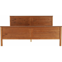 Postel, borovicové dřevo v odstínu dub, 180x200, PROVO NEW