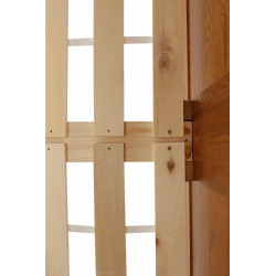 Postel, borovicové dřevo v odstínu dub, 180x200, PROVO NEW