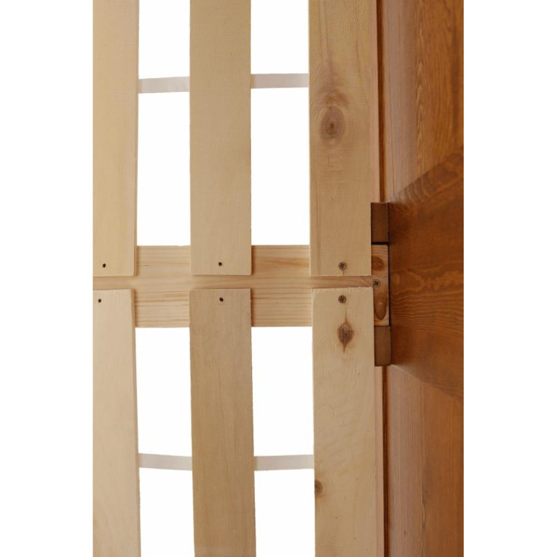 Postel, borovicové dřevo v odstínu dub, 180x200, PROVO NEW