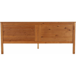 Postel, borovicové dřevo v odstínu dub, 180x200, PROVO NEW